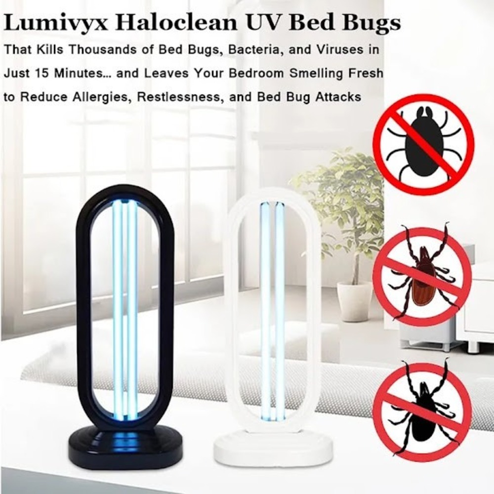UV-C Sanitizing Lamp with Remote Control - Black - Picture 3 of 9